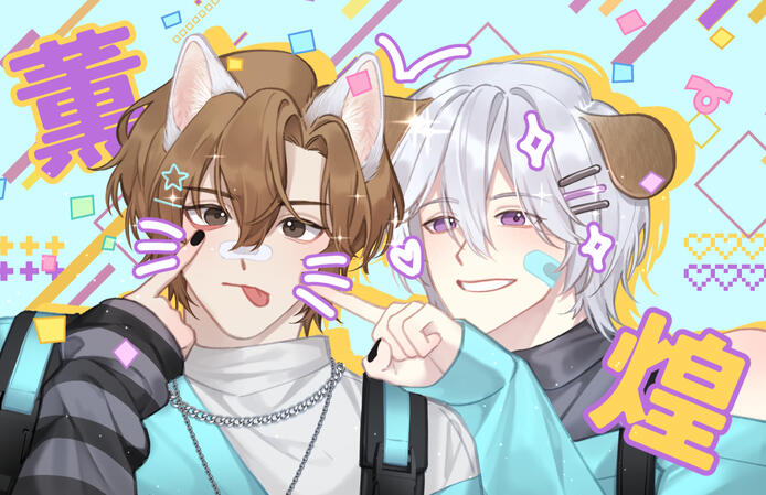 ตัวอย่างงาน color art + พื้นหลัง